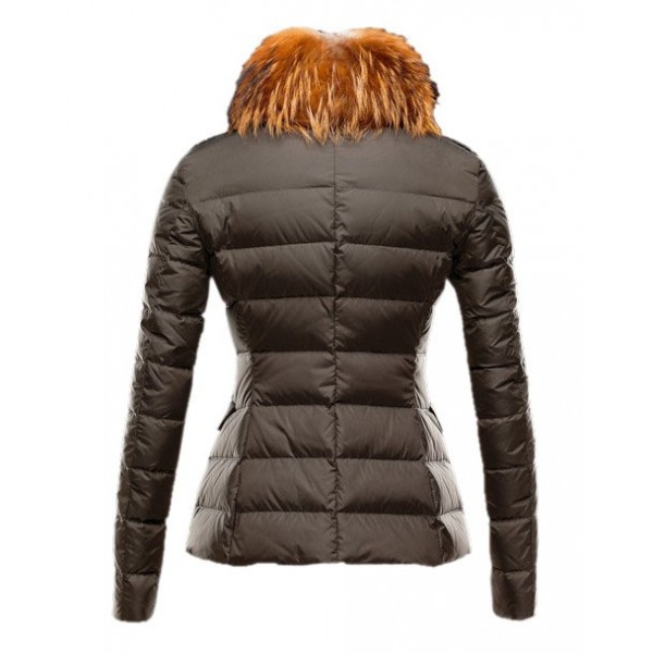 Moncler lussuoso collare staccabile di pelliccia E bowknot caldo Cappotti